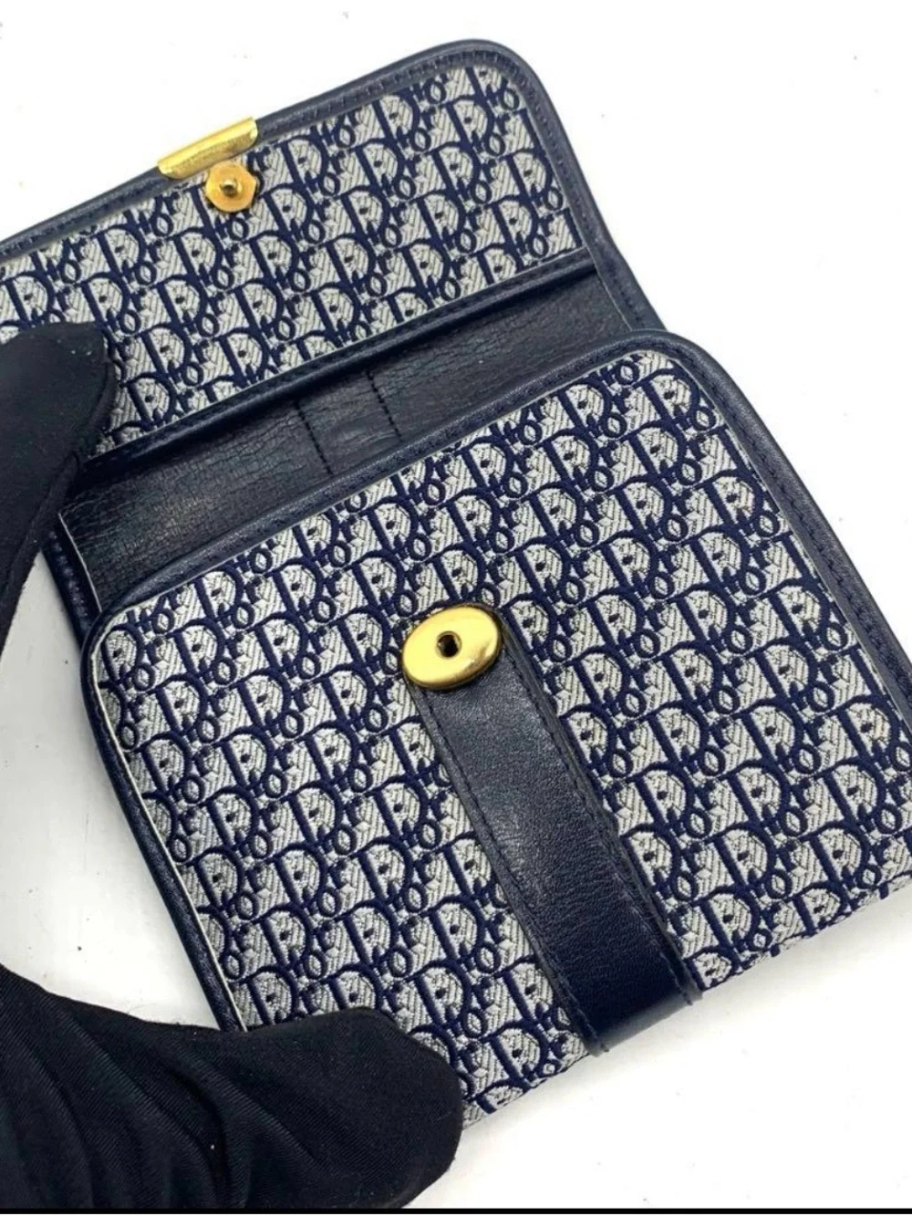 Vintage Christian Dior Navy Wallet